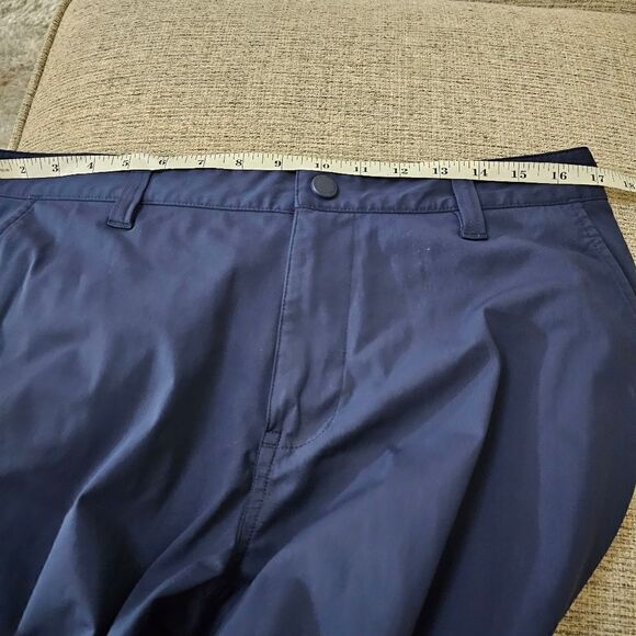 Rhone Commuter Pants Mens 33 Navy Blue Straight Stretch Flex Knit - Picture 9 of 12